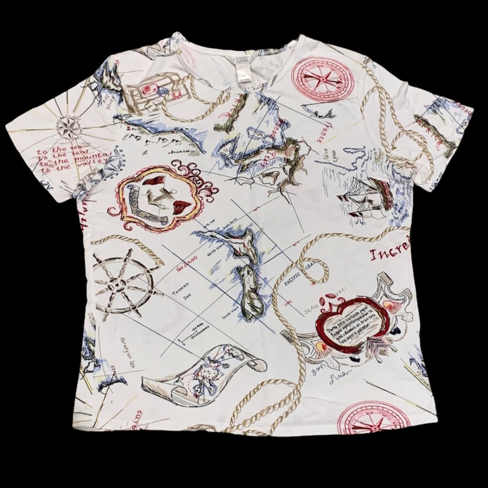 Sailing / Map Design Tee